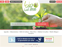 Tablet Screenshot of evenements.bioetbienetre.fr