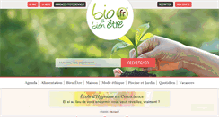 Desktop Screenshot of bioetbienetre.fr